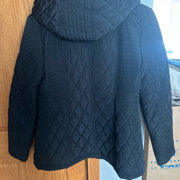Michael Kors Dark Black Quilted Puffer Coat - Picture 2 of 8